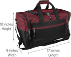 DALIX 17" Blank Duffle Bag Duffel Bag Travel Size Sports Durable Gym Bag - Image 5