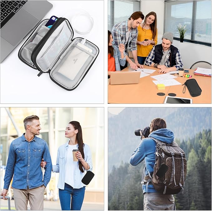Electronic Accessories Organizer Carry Bag, Travel Cable Organizer Pouch - Image 8
