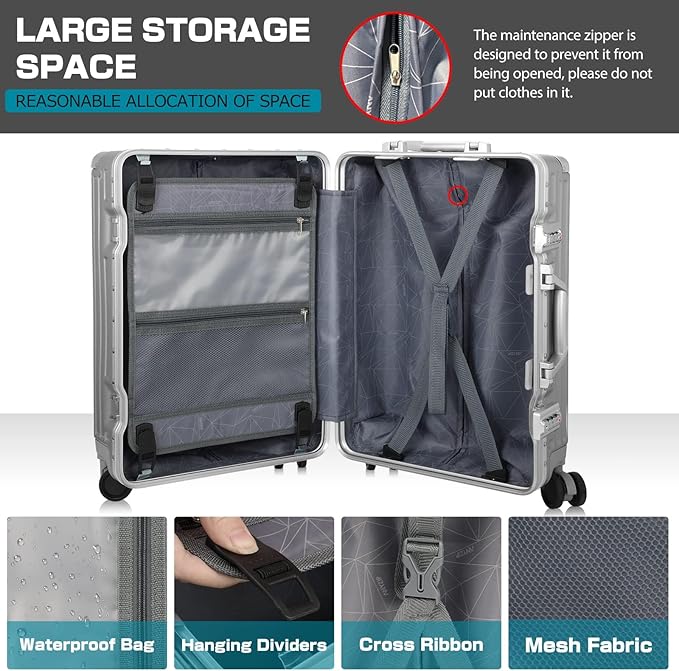 AnyZip Carry On Luggage - Image 6
