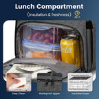 Lunch Backpack, 17.3 Inch Large Lunch Backpack Insulated Cooler Bag Travel - Image 4