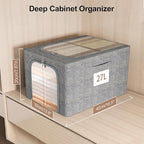 GoMaihe Clothes Storage Bins Metal Frame: 6-Pack Compact Stackable Closet - Image 2