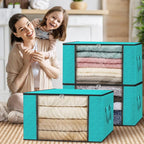 Fab totes 10 Pack Clothes Storage, Foldable Thick Fabric Blanket Storage Bags - Image 7