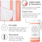 Coral Microfiber Beach Towel by Laguna Beach Textile Co - Image 3