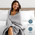 Bare Home Polar Fleece Blanket - Image 3