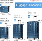 Luggage Sets 4 Piece, ABS PC Lightweight Suitcases - Image 6