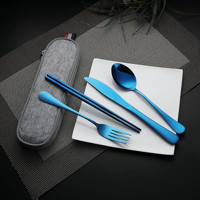 DEVICO Camping Utensils, Portable Travel Utensils - Image 2