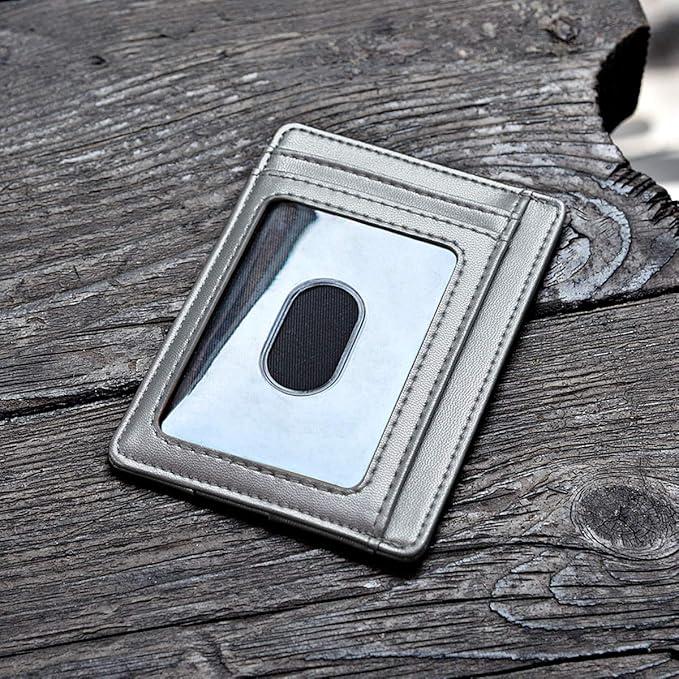 Buffway Slim Minimalist Front Pocket RFID Blocking Leather Wallets - Image 3