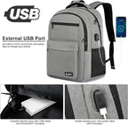 School Backpack for Teen Boys & Girls Students, 15.6 Inch Laptop Backpack - Image 3