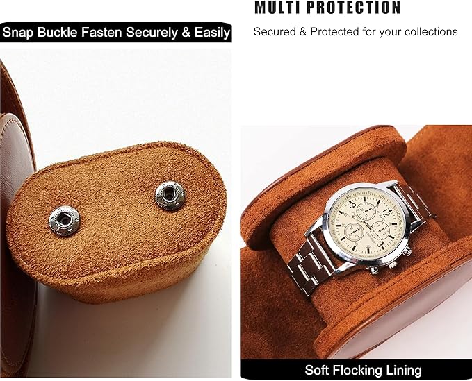 Longjet Watch Roll Travel Case for Men Portable Watches Organizer Box - Image 5