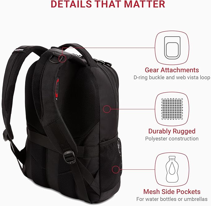 SwissGear Cecil 5505 Laptop Backpack - Image 3