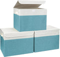 Large 17" 42 Quarts Collapsible Stackable Storage Bins by Bagnizer