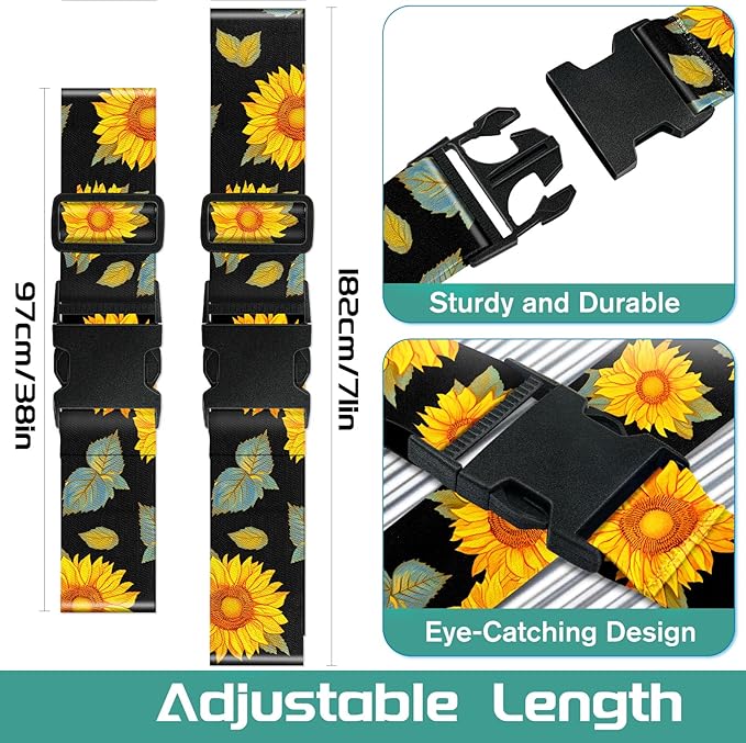 Slohif Luggage Straps for Suitcases Travel Belt Accessories Luggage Connector - Image 2