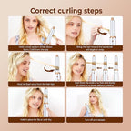 5 in 1 Blow Dryer Brush, Upgrade Hair Dryer Brush Air Curler Air Curling Wrap Styler, Detachable Hot Air Brush Negative Ion Curling Brush Iron, Hair Styling Tools for Drying Curling Straightening