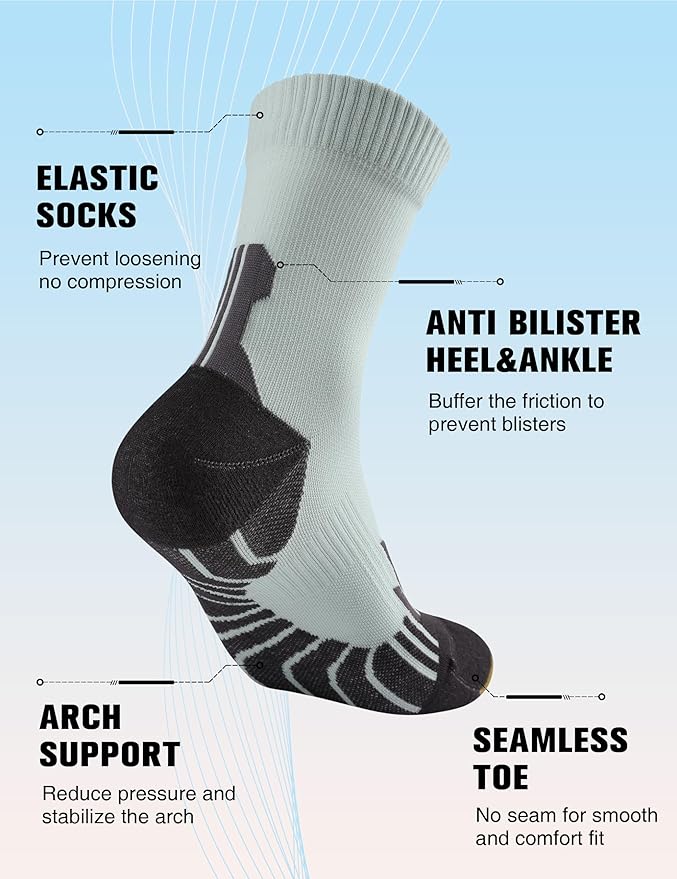 Compression Crew Running Socks: Athletic Socks - Image 4
