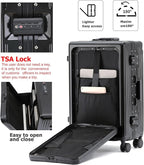 feilario 20" Aluminium Frame Hardside PC Carry on Luggage - Image 4