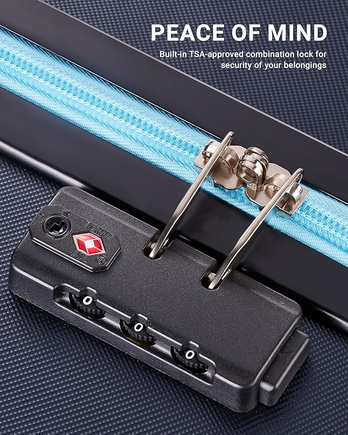 Luggage Sets 3 Piece Hardside Suitcase - Image 6