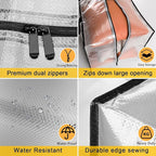 Clear Storage Bags with Zipper, 2 Pack Large Moving Bags Heavy Duty Extra Large - Image 6