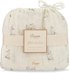 Crane Baby 100% Organic Cotton Gender Neutral Animal Nursery Bedding, Fitted - Image 7