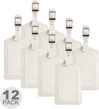 8 Pack Leather Luggage Travel Bag Tags by Travelambo by Travelambo