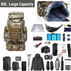 80L 2Pcs Hiking Backpack for Men - Image 3