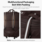 mixi Travel Bag with Wheels Expandable Foldable Luggage Bag Collapsible Rolling - Image 3