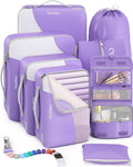 8 Set Packing Cubes for Travel, Gifts for Women Mom, Anti-Tearing Suitcase by OlarHike