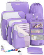8 Set Packing Cubes for Travel, Gifts for Women Mom, Anti-Tearing Suitcase by OlarHike