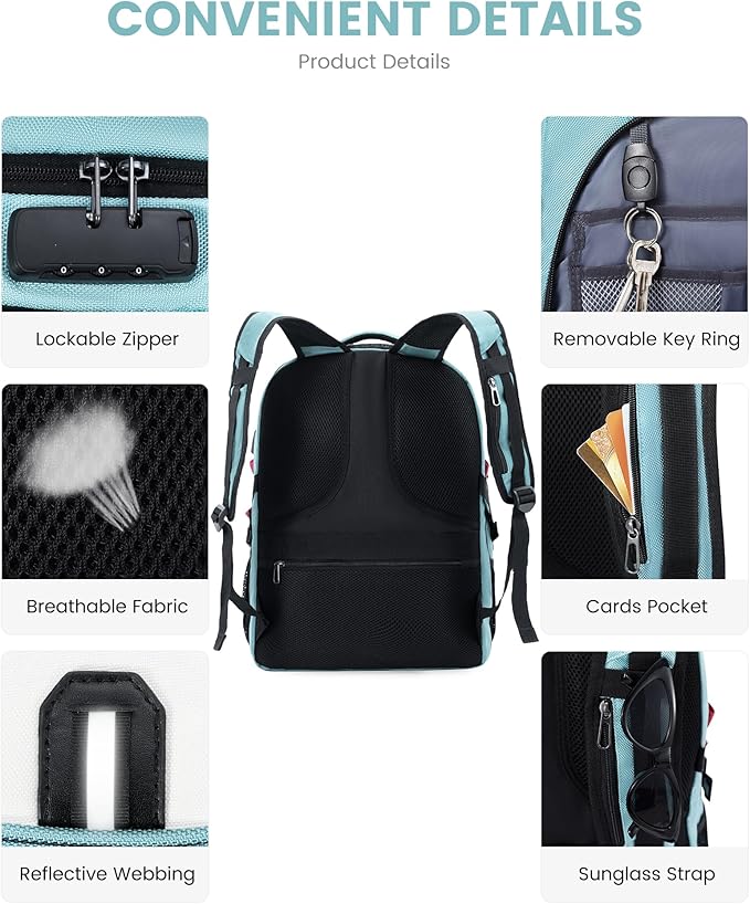 LOVEVOOK Travel Laptop Backpack Waterproof Anti Theft Backpack - Image 6