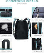 LOVEVOOK Travel Laptop Backpack Waterproof Anti Theft Backpack - Image 6