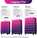 Merax Luggage Sets 3 Piece, Hardside Expandable Suitcase Set - Image 2