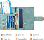 Eoehro Passport Holder for Travel Essentials, Passport Wallet Cover Case for - Image 3