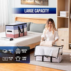 TAILI Extra Large Moving Bags, 8 Pack Clear Heavy Duty Totes - Image 4