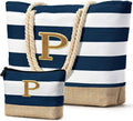 Becokan Beach Bag Initial Beach Tote by BecokanBeachBagSpecialist