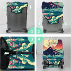 Luggage Cover Suitcase Protector + Luggage Tag, Landscapes Sakura Mount Fuji - Image 7