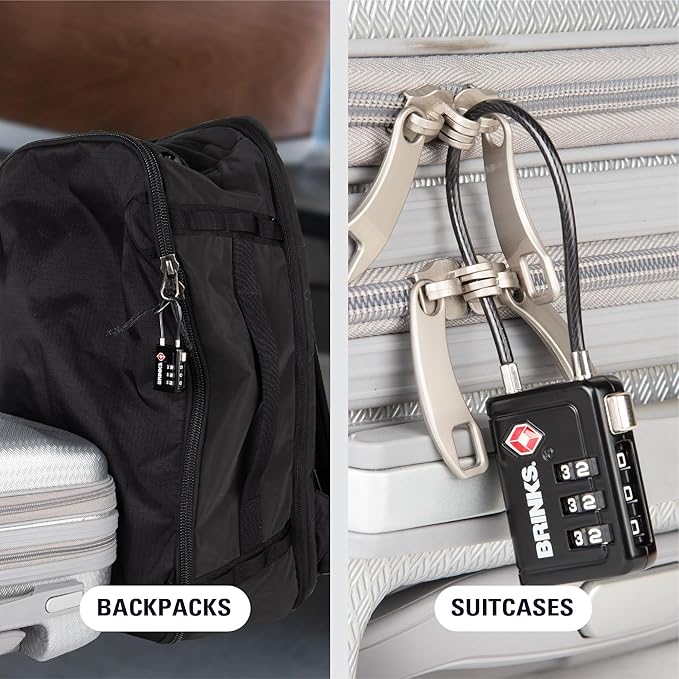 Brinks TSA Accepted Indicator Luggage Lock, 2.5 inch Long Shackle, New More - Image 7