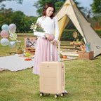 Hanke 20 Inch Carry On Luggage 22x14x9 Airline Approved PC Hard Shell Suitcases - Image 6