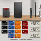 Wallet for Men Wallet with Slim Pop Up Card Holder 9-13 Cards, Bifold - Image 6
