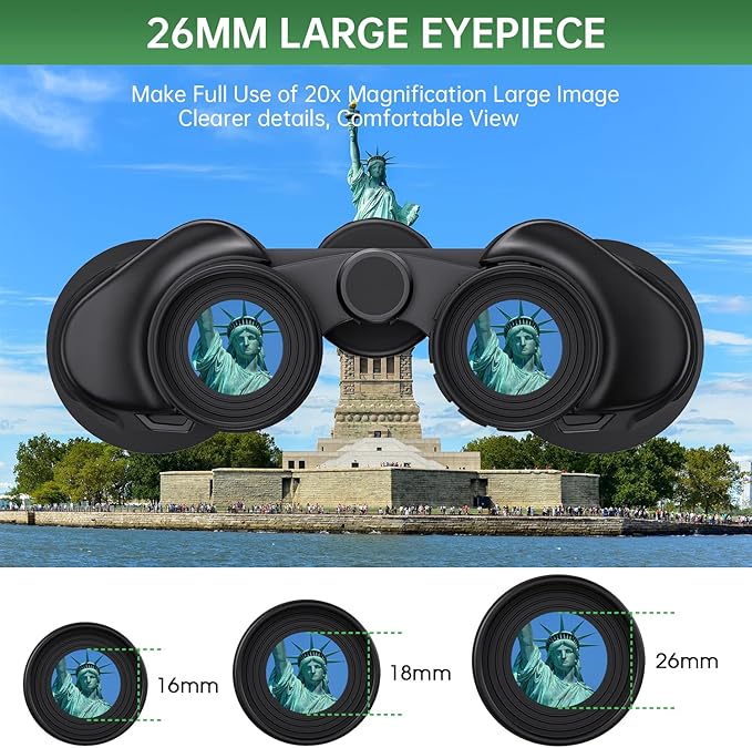20x50 High Powered Binoculars for Adults, Waterproof Compact Binoculars - Image 6