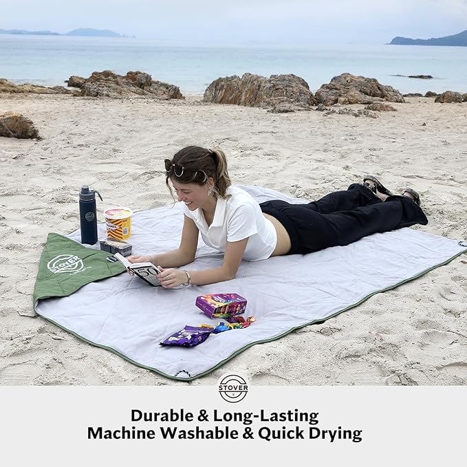 STOVER Outdoor Waterproof Fleece Travel Blanket - Image 4