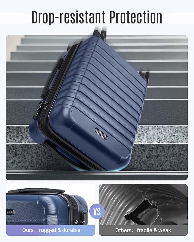 LIGHT FLIGHT Carry On Luggage 22x14x9 Airline Approved, Carry On Suitcases - Image 6