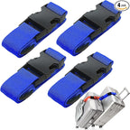 4Pack Luggage Straps Add Bag Luggage Straps to Connect Two Suitcases, by Ajmyonsp