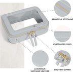 Prite Clear Makeup Bag Cosmetic Organizer Case Waterproof Travel Toiletry Bag - Image 4