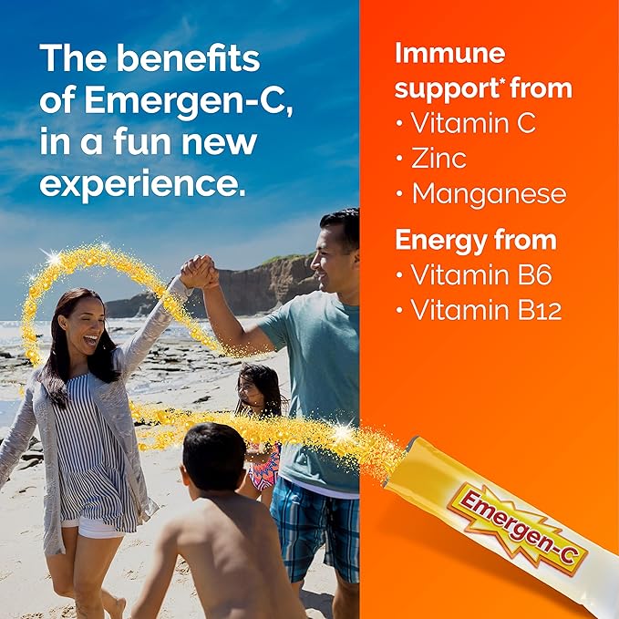 Emergen-C Crystals, On-the-Go Emergen-C Immune Support Supplement - Image 4