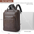 Shrrie 15.6" Laptop Backpack, Business Work Backpack Briefcase, Durable - Image 5