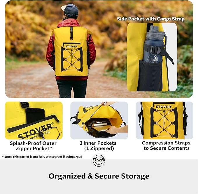 STOVER 5/10/25/30/40/55L Waterproof Backpack- Floating Dry Bag - Image 5