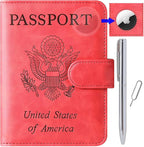 Airtag Passport Holder Cover Wallet Travel Essentials Leather Rfid Blocking by LOHASLIFE