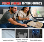 55L Extra Large Travel Backpack, Expandable 50L - 60L Carry On Backpack - Image 7
