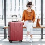 SHOWKOO Luggage Sets 3 Piece Hardside Expandable Lightweight PC Suitcase Sets - Image 2