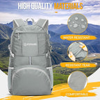 ZOMAKE Lightweight Packable Backpack 35L, Light Foldable Backpacks Water - Image 4
