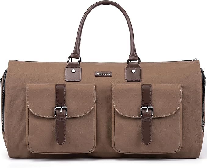 Modoker Garment Convertible Weekender Bag, Carry on Canvas Garment Duffle Bag by Modoker